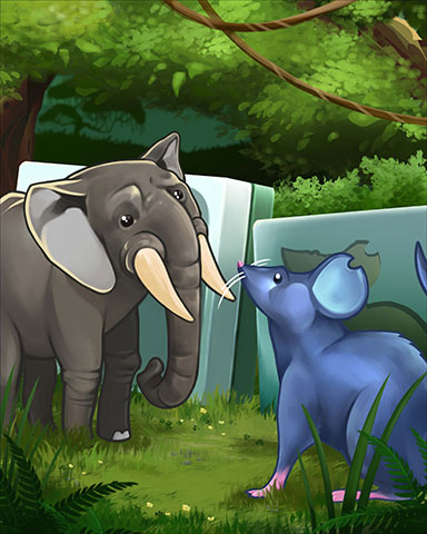 Mahjong Safari HD Communicating Elephant Badge