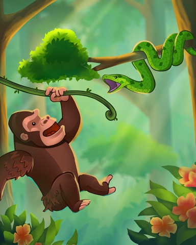 Pogo Mahjong Safari HD Swinging By for a Visit Badge
