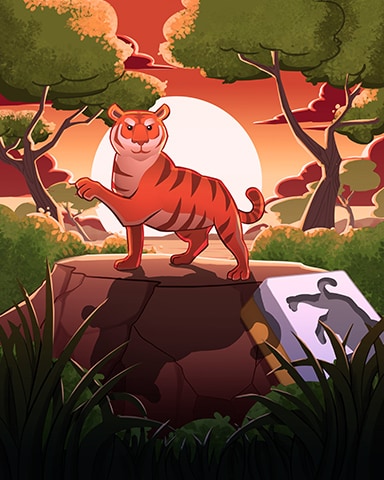 Mahjong Safari HD Tiger at Dusk Badge