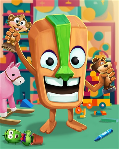 Tiki's Buddies Badge - Pogo Addiction Solitaire HD