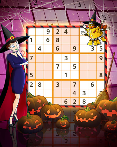 Pogo Daily Sudoku Scary Numbers Badge