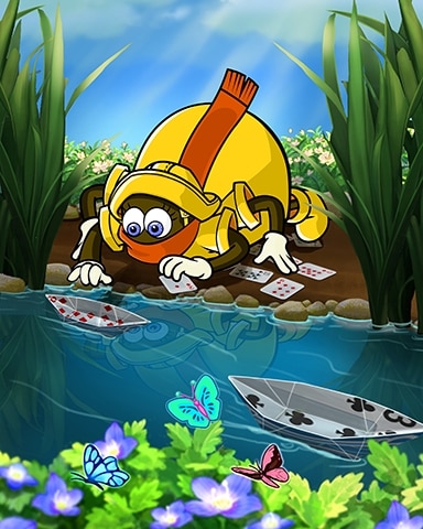 Rainy Day Spider Solitaire HD Card Boat Badge