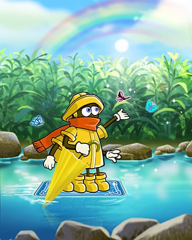 Rainy Day Spider Solitaire HD Card Riding Badge