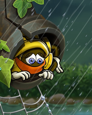 Rainy Day Spider Solitaire HD Spider Hiding Badge
