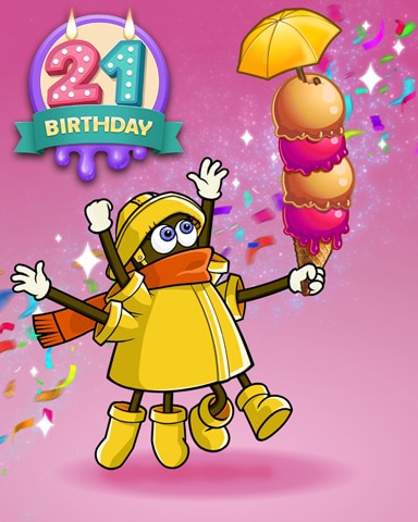 Rainy Day Spider Solitaire HD Ice Cream Octavia Badge