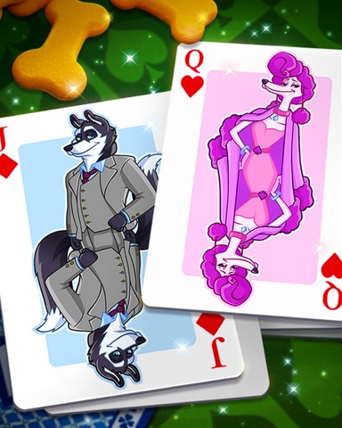 Spades HD Poker Pup Cards Badge