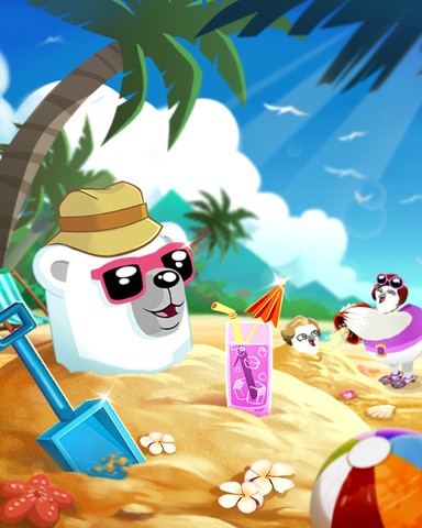 Buried Bear Badge - Snowbird Solitaire