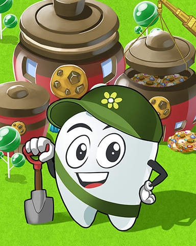 Building with Toothy Badge - Sweet Tooth Town