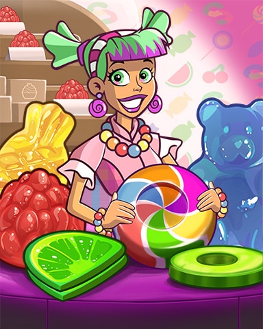 Pogo Sweet Tooth Town Lulu Selling Lollipops Badge