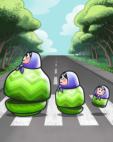 Trizzle Matryoshka Road Badge