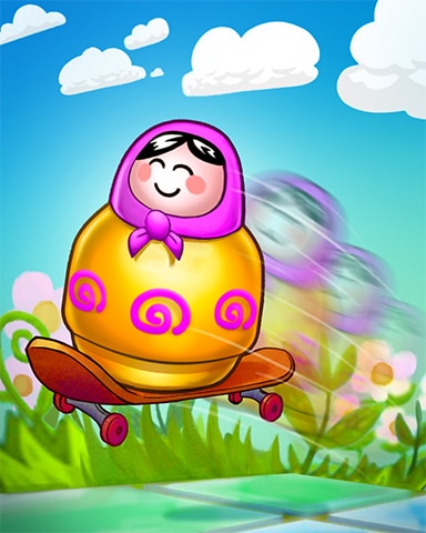 Trizzle Skater Doll Badge