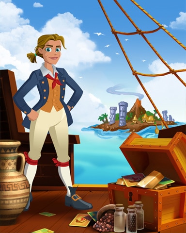 Thousand Island Solitaire HD Treasure on Deck Badge