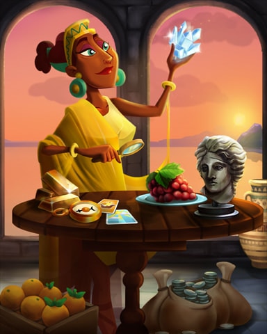 Examining a Diamond Badge - Thousand Island Solitaire HD