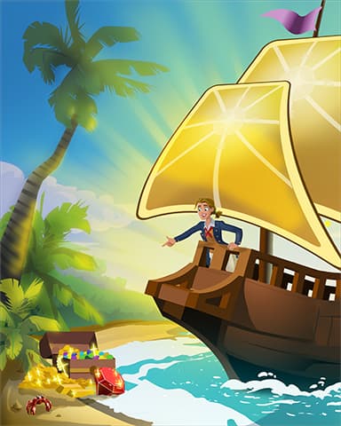 Treasure Ho Badge - Thousand Island Solitaire HD