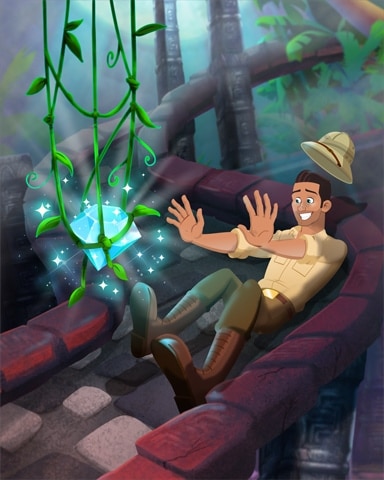 Sliding to Treasure Badge - Tri-Peaks Solitaire HD