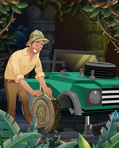 Temple Tire Change Badge - Tri-Peaks Solitaire HD