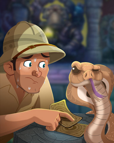 High-Stakes Cobra Badge - Tri-Peaks Solitaire HD