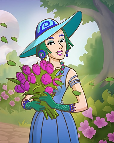 Pogo World Class Solitaire HD Bouquet of Flowers Badge