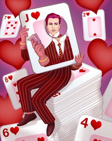 Dapper Hearts Badge - World Class Solitaire HD