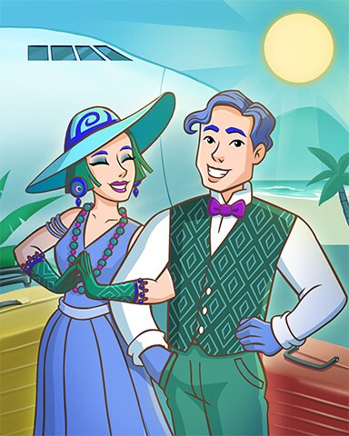 World Class Solitaire HD Jack and Queen Travel Badge