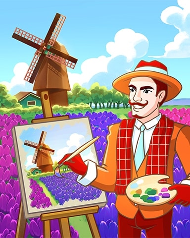 World Class Solitaire HD King Painting Badge