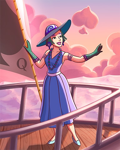 World Class Solitaire HD Yacht Queen Badge