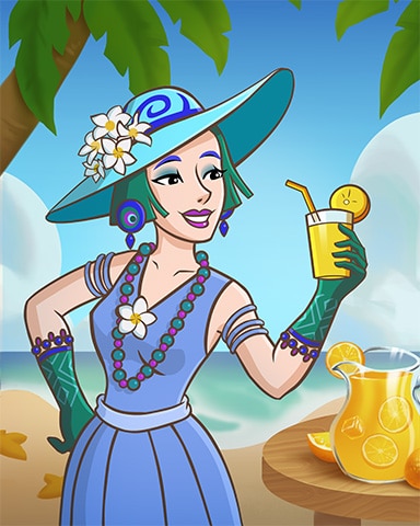 Pogo World Class Solitaire HD Vacation Fit for A Queen Badge
