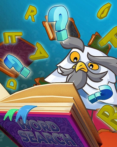 Word Search Daily HD Puzzled Owl Badge