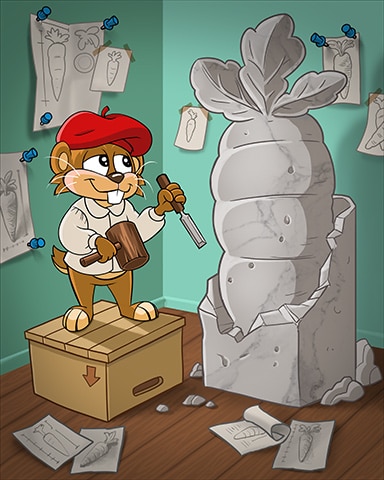 Carrot Perfection Badge - Word Whomp HD