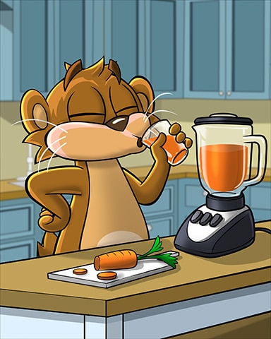 Fresh Carrot Juice Badge - Word Whomp HD