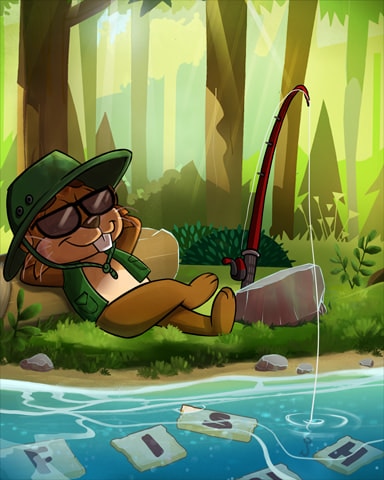 Fishin' for Words Badge - Word Whomp HD