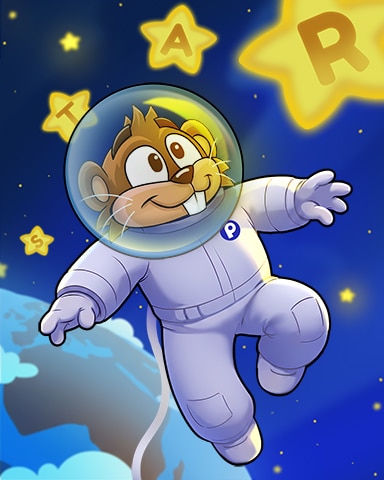 Pogo Word Whomp HD Nestor in Space Badge
