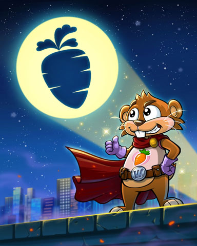 Word Whomp HD Call of the Carrot Badge