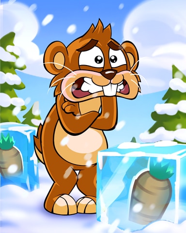Pogo Word Whomp HD Freezing Carrot Badge