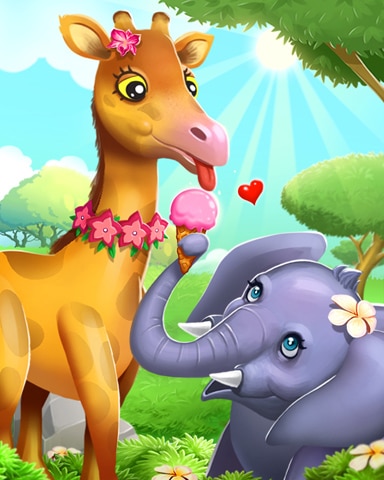 Mahjong Sanctuary Ice Cream Date Badge