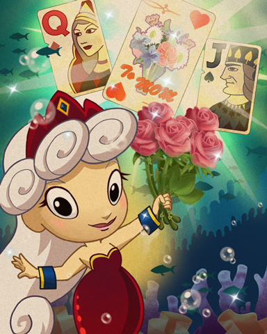 Solitaire Blitz A Royal Bouquet Badge