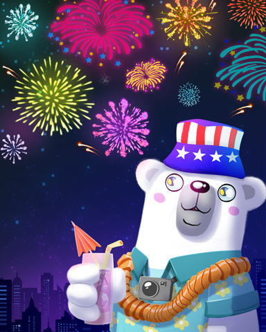 Bearnard's Blast Badge - Snowbird Solitaire