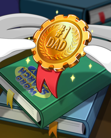 Dad's the Word Badge - Word Search Daily HD