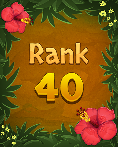 Mahjong Sanctuary Rank 40 Badge