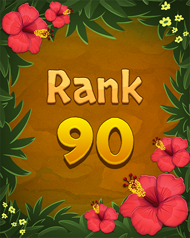 Rank 90 Badge - Mahjong Sanctuary