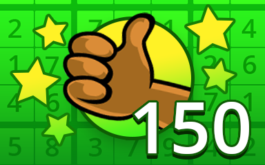 Pogo Daily Sudoku No Mistake 150 Badge