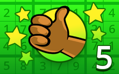 No Mistake 5 Badge - Pogo Daily Sudoku