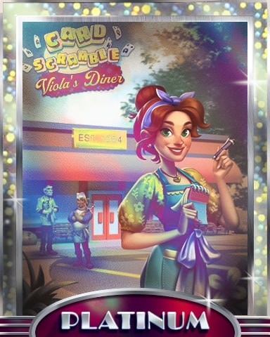 Card Scramble Viola's Happiness Platinum Badge