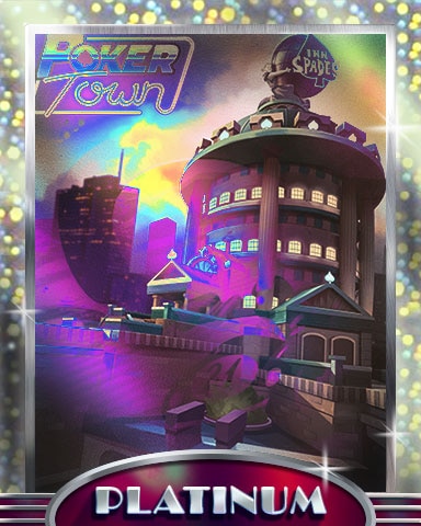 Poker Town Poker Champion Platinum Badge