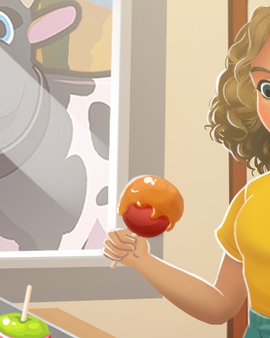 Pogo Farm Merge Valley Apple Harvest Treats N2 Badge