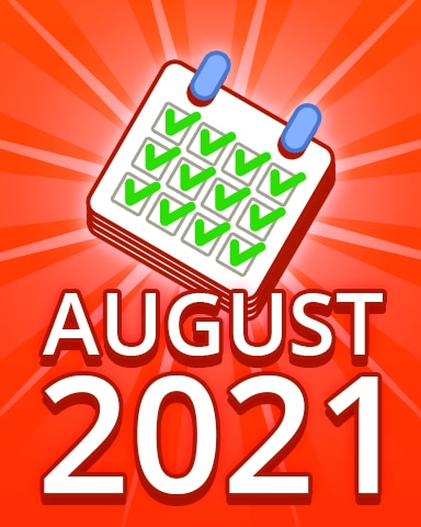Pogo Daily Sudoku All Puzzles August 2021 Badge