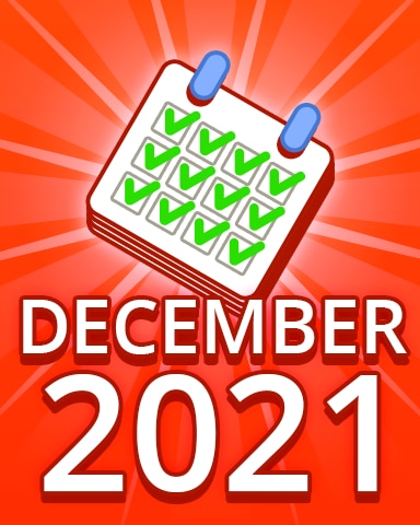 Pogo Daily Sudoku All Puzzles December 2021 Badge
