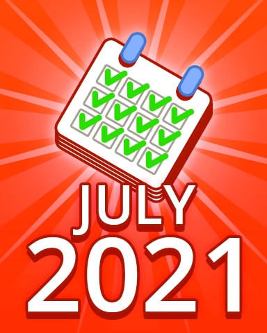 Pogo Daily Sudoku All Puzzles July 2021 Badge