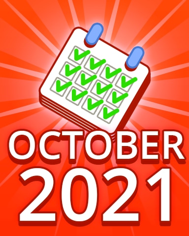 Pogo Daily Sudoku All Puzzles October 2021 Badge