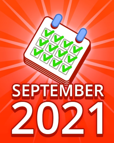 Pogo Daily Sudoku All Puzzles September 2021 Badge